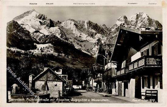 GARMISCH OLYMPIA 1940 - Seltener S-o D. V.Olympischen Winterspiele Garmisch 2-11.2.1940 Rücks. Auf Garmisch-Ak I - Olympische Spelen