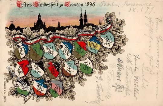 Studentika Dresden (O8000) Bundesfest 1899 I-II - Andere & Zonder Classificatie