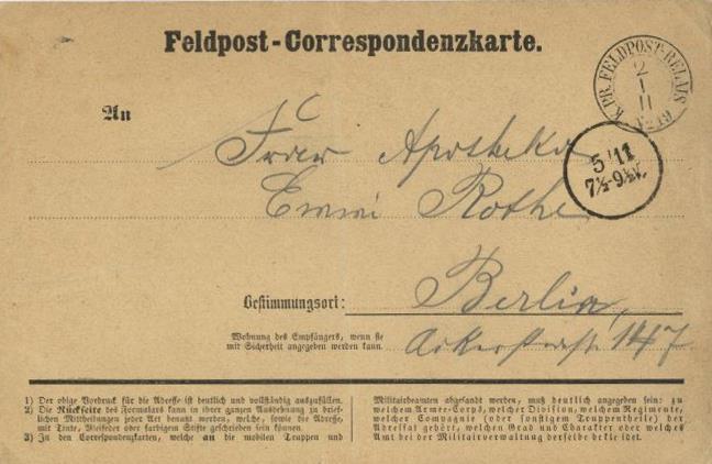 Feldpost Correspondenzkarte 1870 I-II - Verzamelingen (zonder Album)
