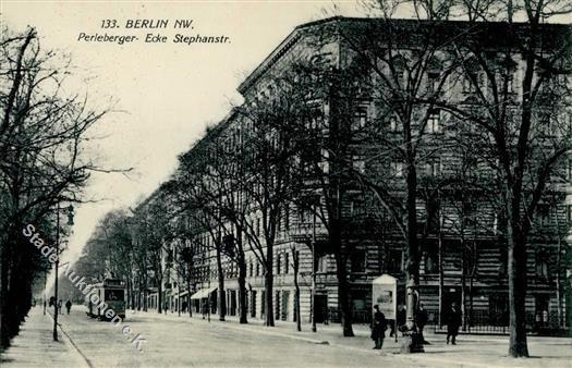 Berlin (1000) Perleberger- Ecke Stephanstraße Straßenbahn I-II - Verzamelingen (zonder Album)