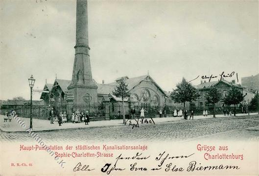 Berlin Charlottenburg (1000) - Haupt-Pumpstation D. Städtischen Kanalisationsanlage - Sophie-Charlotten-Strasse I - Collections (sans Albums)