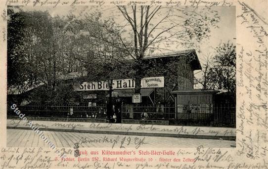 Charlottenburg (1000) Gasthaus Steh-Bier-HalleRichard Wagnerstrasse 1904 I-II Bière - Verzamelingen (zonder Album)