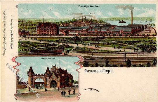 Tegel (1000) Fabrik Borsigs Werke Lithographie 1905 I- - Collezioni (senza Album)