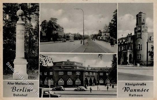 Wannsee (1000) Königstrasse Rathaus Bahnhof I-II - Verzamelingen (zonder Album)