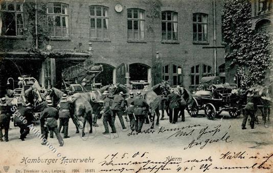 Hamburg (2000) Feuerwehr 1905 II (Ecken Abgestoßen, Marke Entfernt) Pompiers - Collezioni (senza Album)