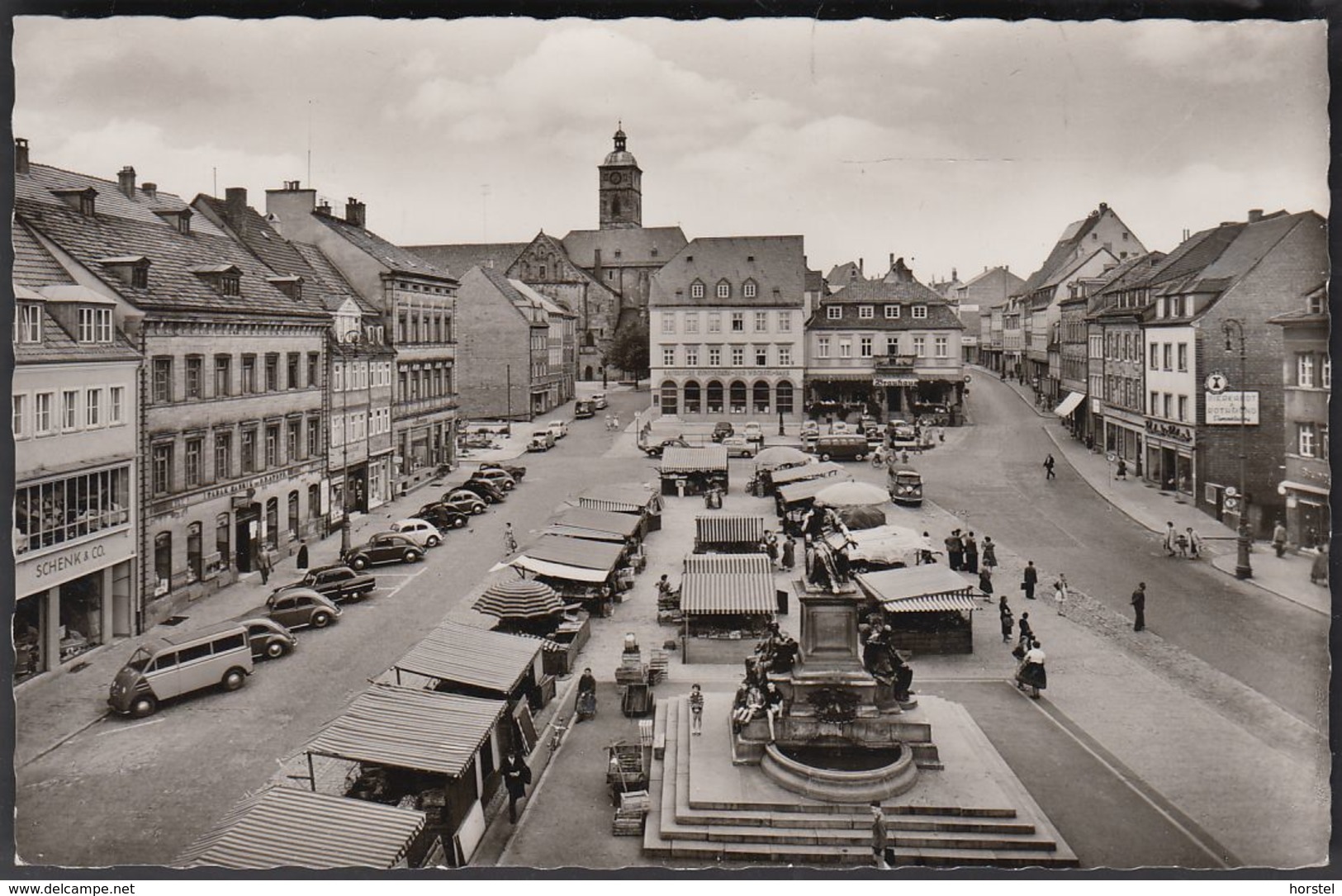 D-97421 Schweinfurt - Marktplatz - Cars - VW Käfer - Opel Olympia - Goggomobil (60er Jahre) - Schweinfurt