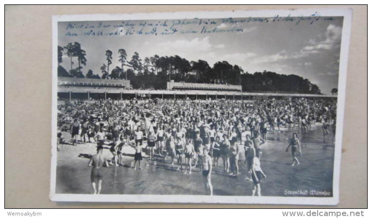 AK Vom Strandbad Wannsee  Beschrieben Am 7.1.45 - Echt Foto - Wannsee