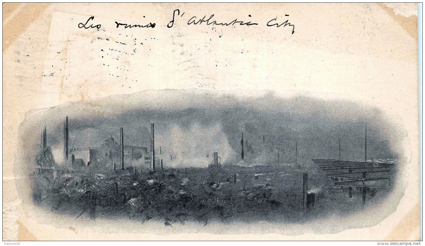 Atlantic City NJ US - Fire Of 1902 - Atlantic City