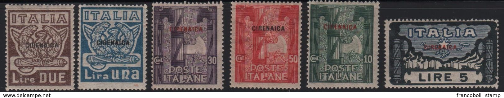 1923 Cirenaica Marcia Su Roma Serie Cpl  MLH - Cirenaica