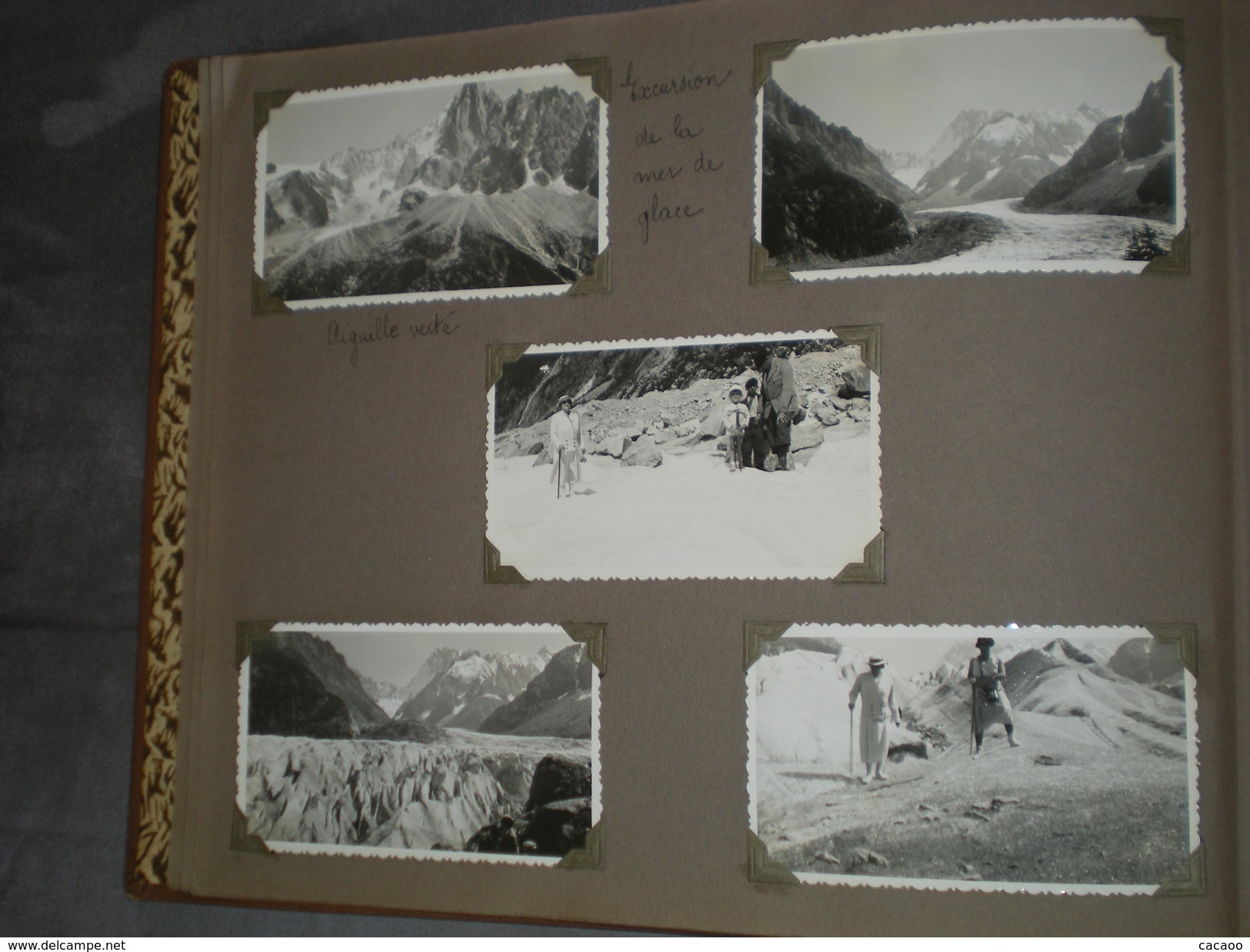 Ancien "ALBUM PHOTOS "Photos N&B  Amateur .Excursions Montagne + 200 Photos .Années 1934-36 - Albums & Collections