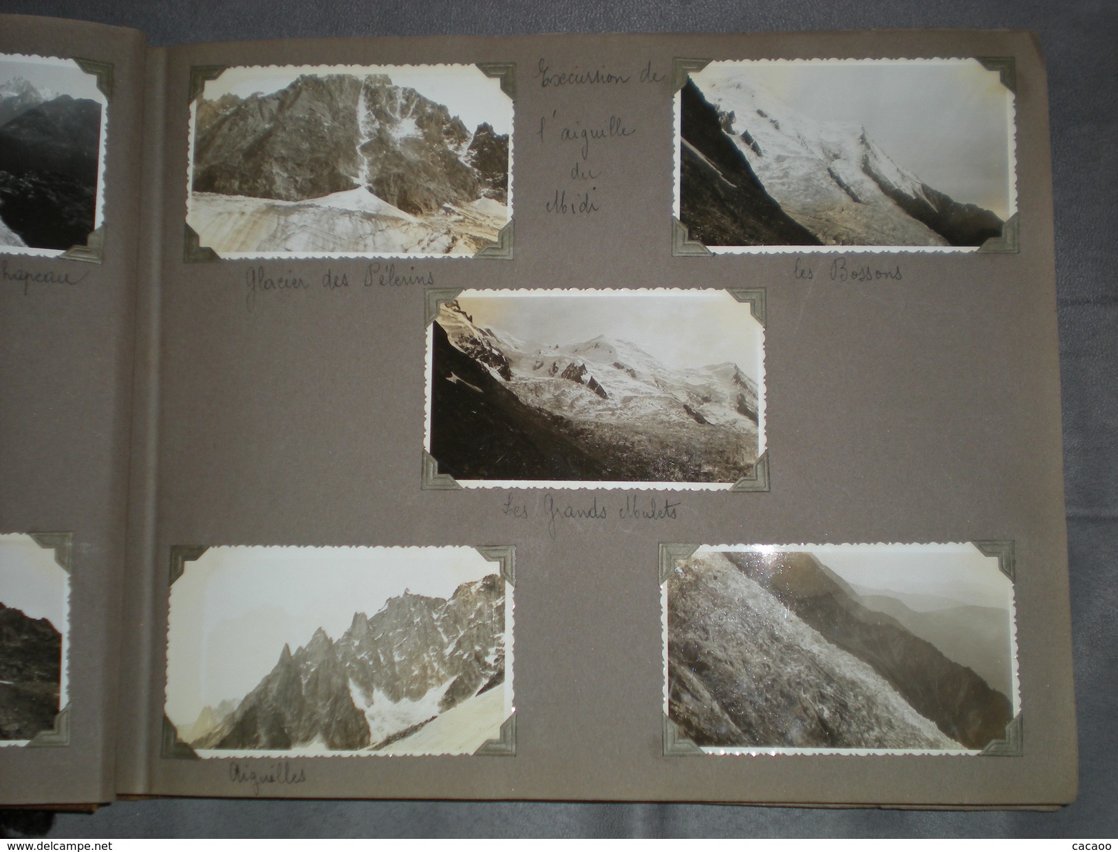 Ancien "ALBUM PHOTOS "Photos N&B  Amateur .Excursions Montagne + 200 Photos .Années 1934-36 - Albums & Collections