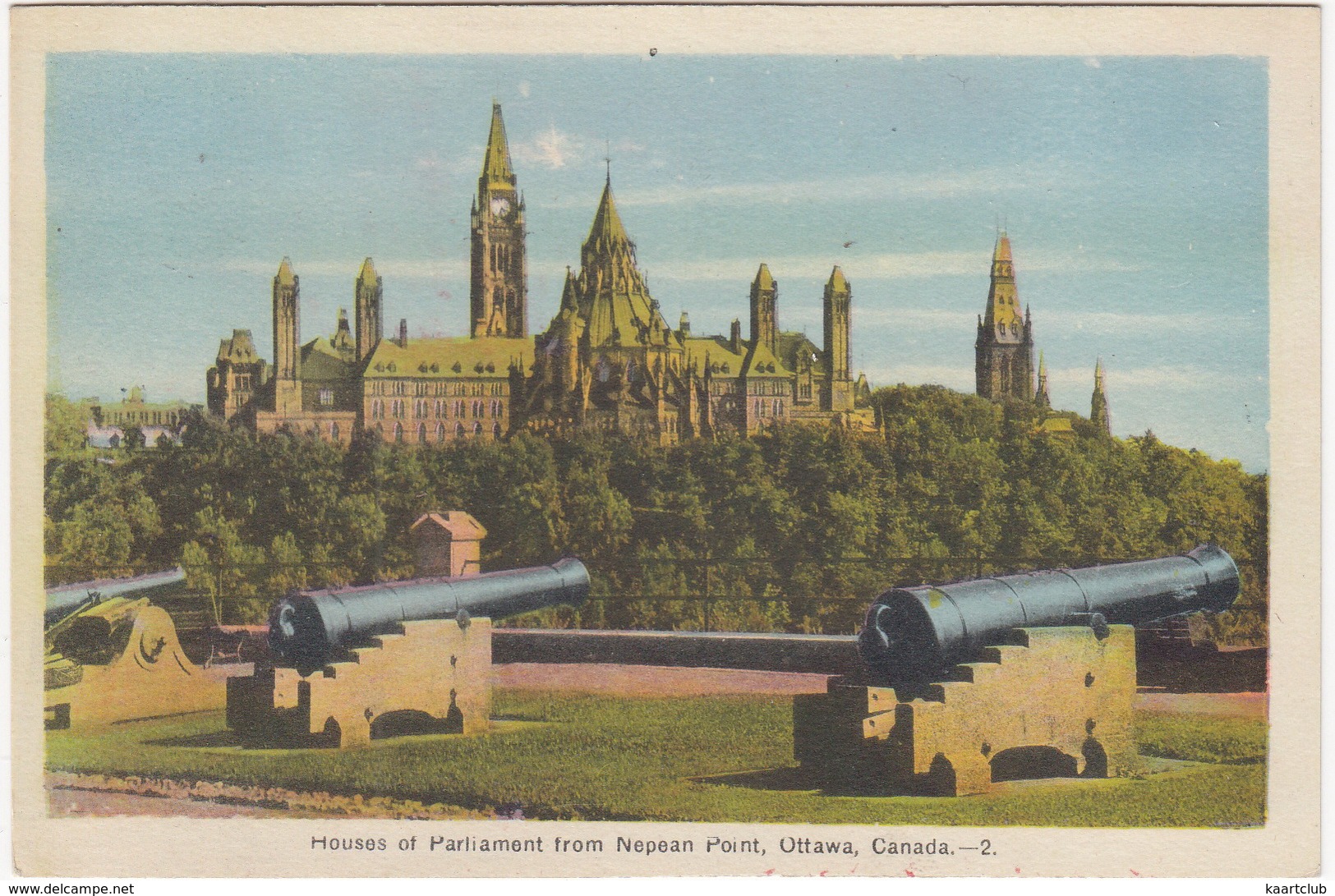 Houses Of Parliament From Nepean Point (Canons), Ottawa, Canada -- 2. - Ottawa