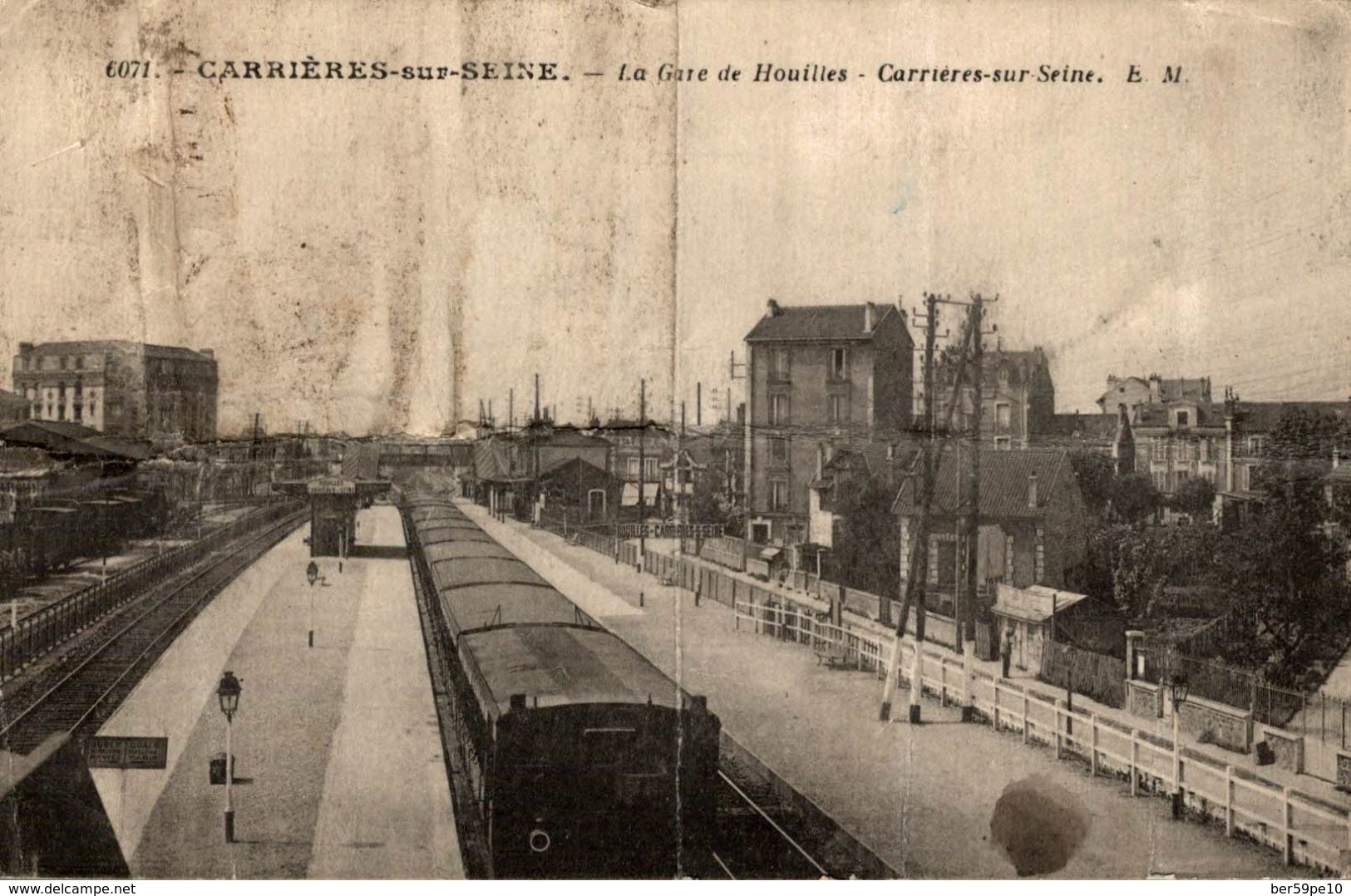 78 CARRIERES-SUR-SEINE LA GARE DE HOUILLES - Carrières-sur-Seine