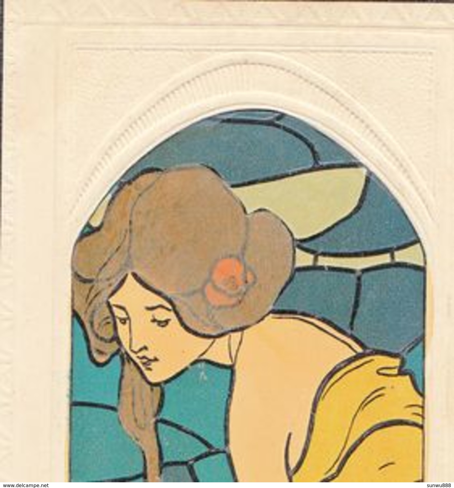 Kirchner Raphaël Vitraux Femme Vitrail Art Nouveau (Rare, Très Belle Qualité) (vente Unique) - Kirchner, Raphael