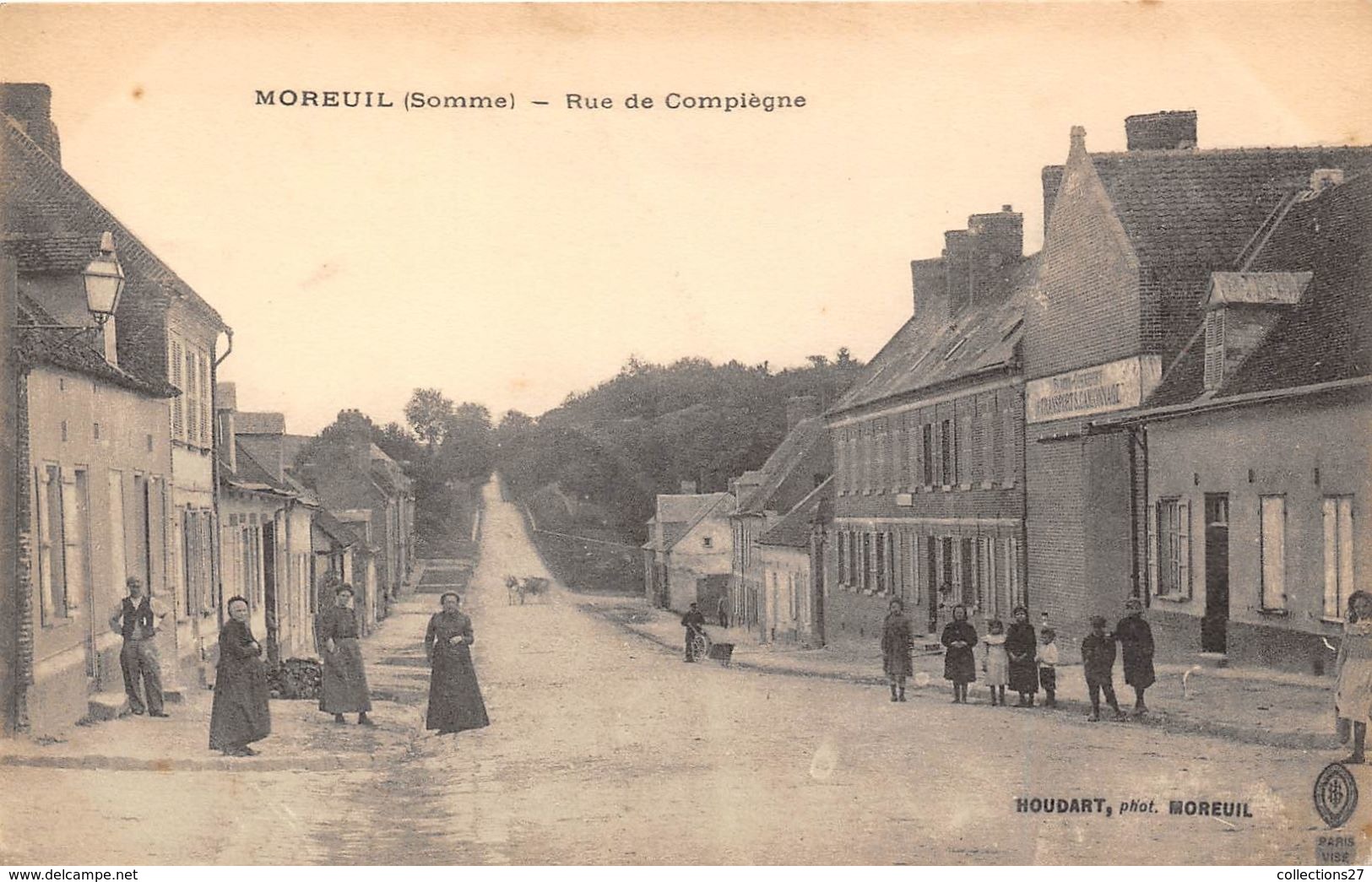 80-MOREUIL- RUE DE COMPIEGNE - Moreuil
