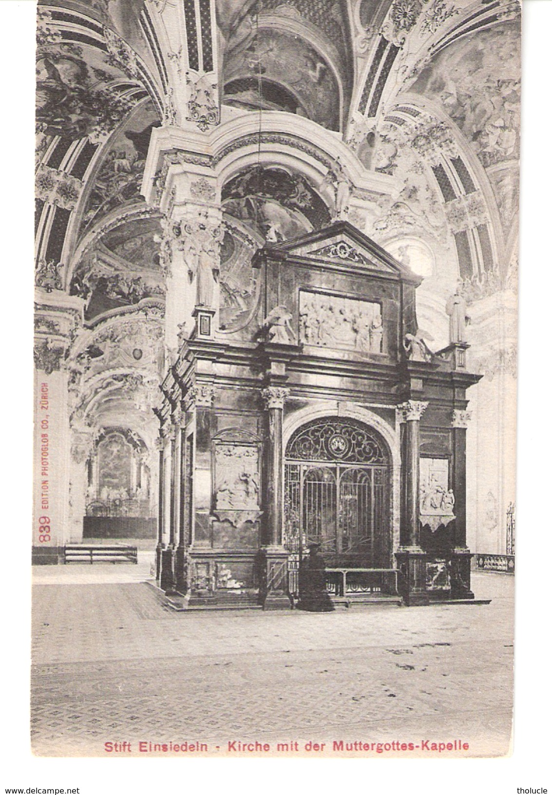 Schweiz-Suisse-Einsiedeln (Canton De Schwytz)-+/-1910-Kirche Mit Der Muttergottes-Kapelle-Vierge Noire.Photoglob, Zürich - Schwytz