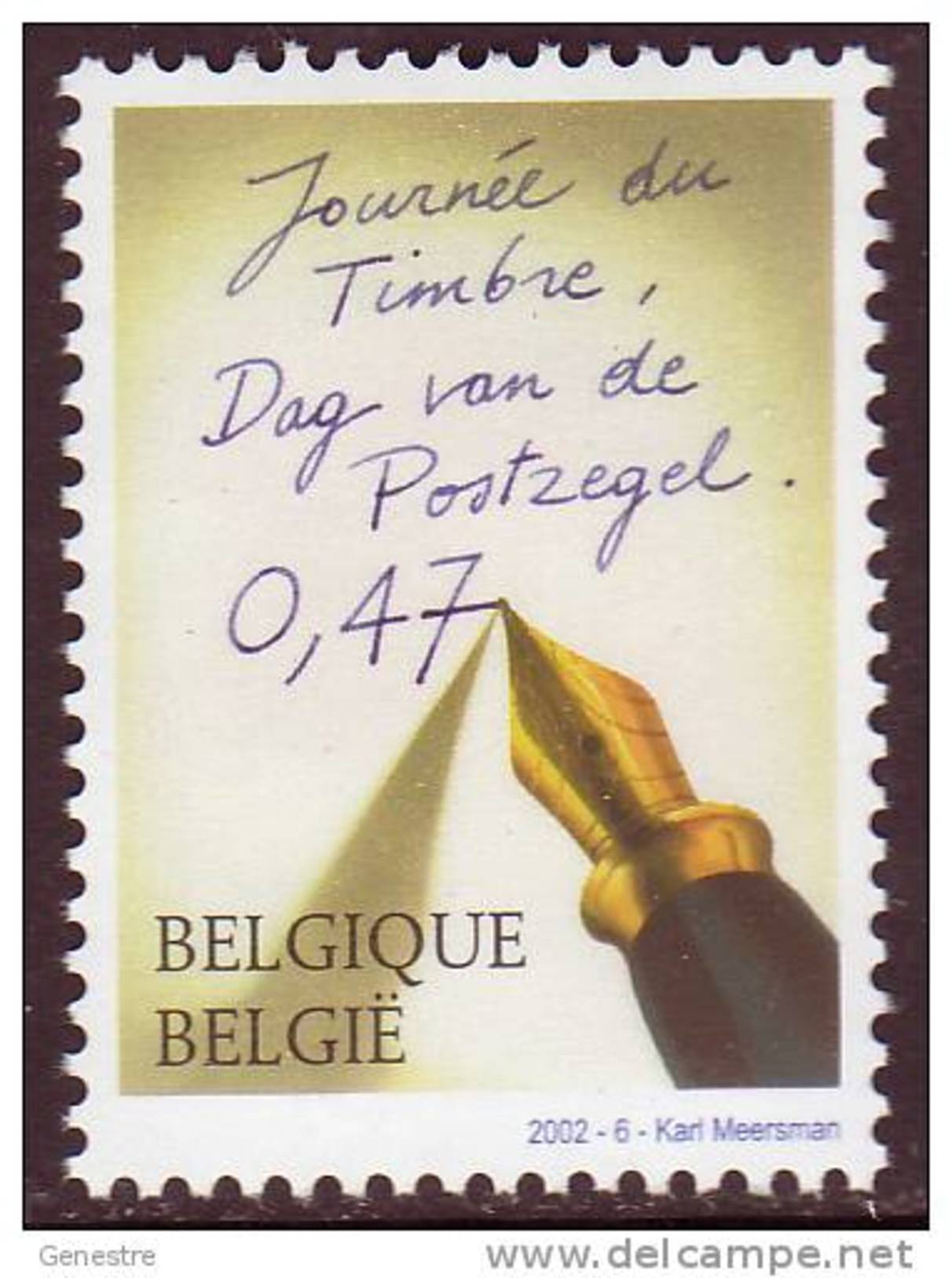 Belgique COB 3063 ** (MNH) - Journée Du Timbre 2002 - Unused Stamps