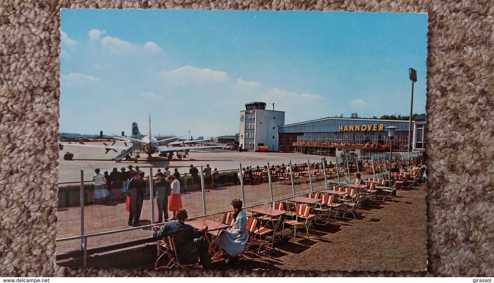 CPSM AEROPORT AIRPORT HANNOVER FLUGHAFEN  AVION - 1946-....: Moderne