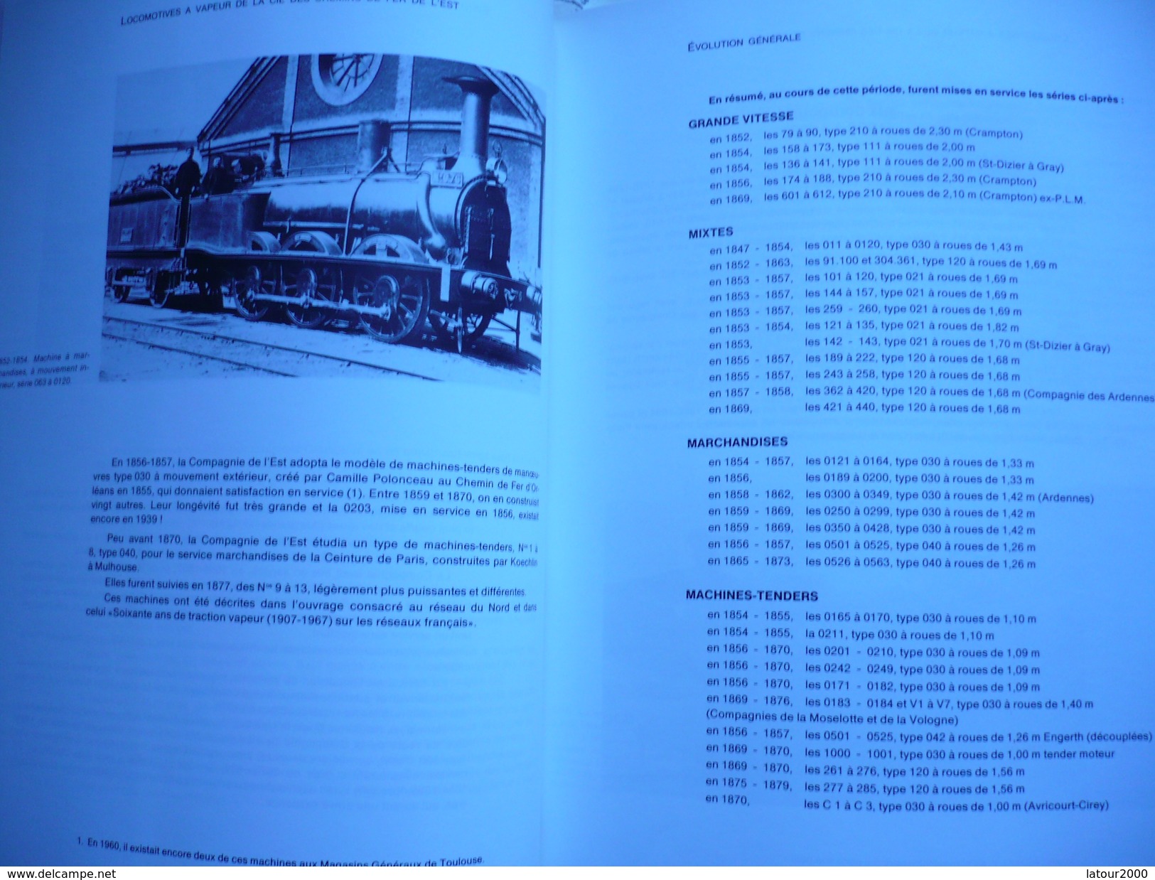 LIVRE CHEMIN DE FER DE L EST 1853 1938 L EVOLUTION DES LOCOMOTIVES A VAPEUR L M VILAIN  TRAIN - Spoorweg