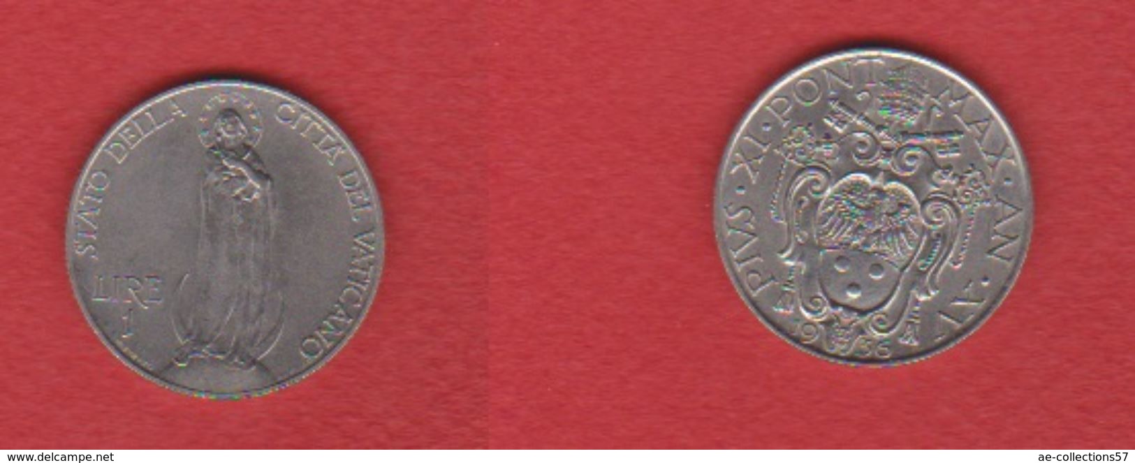 Vatican  /  1 Lire 1936 / KM 5 /  SUP - Vatican