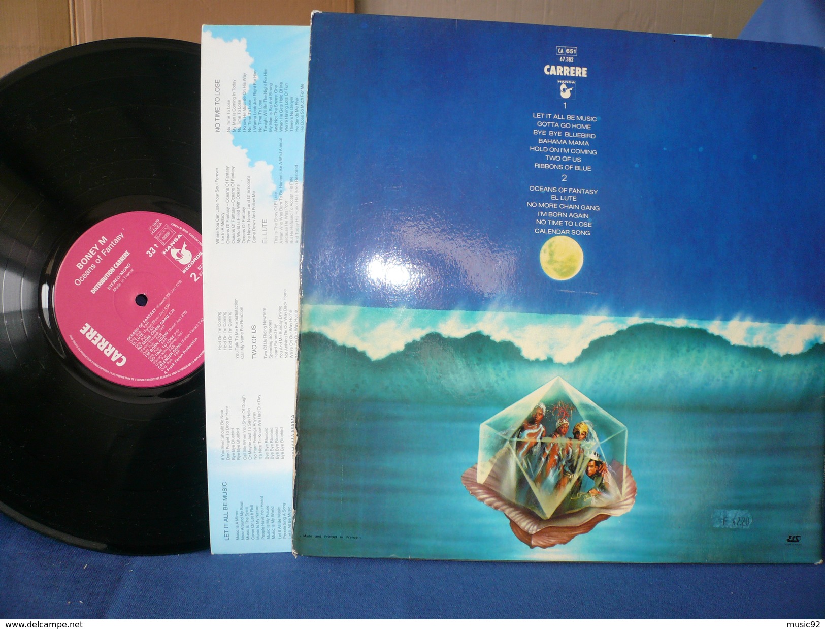 BONEY M 33t VINYLE OCEANS OF FANTASY - Disco, Pop