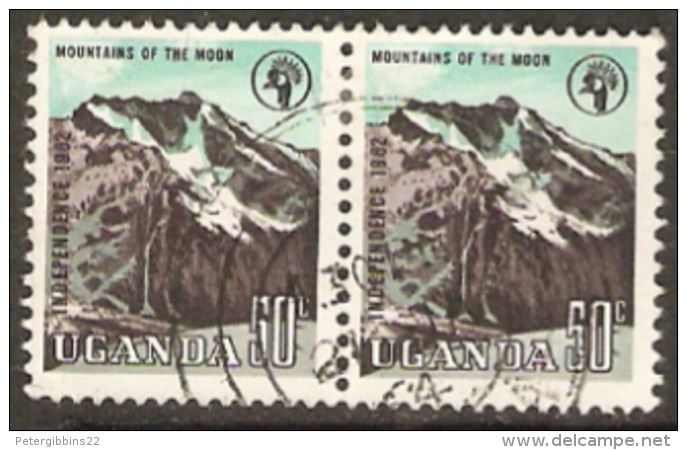 Uganda 1962  SG 104 Fine Used Pair - Uganda (1962-...)