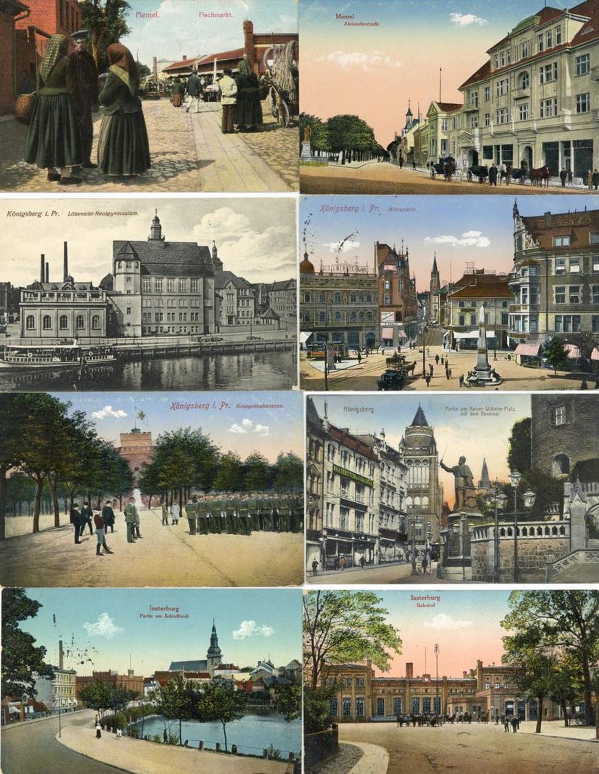 Ostgebiete Ostpreussen Partie Mit über 40 Ansichtskarten Meist Königsberg Insterburg Und Memel Alles Um 1915 I-II - Andere & Zonder Classificatie