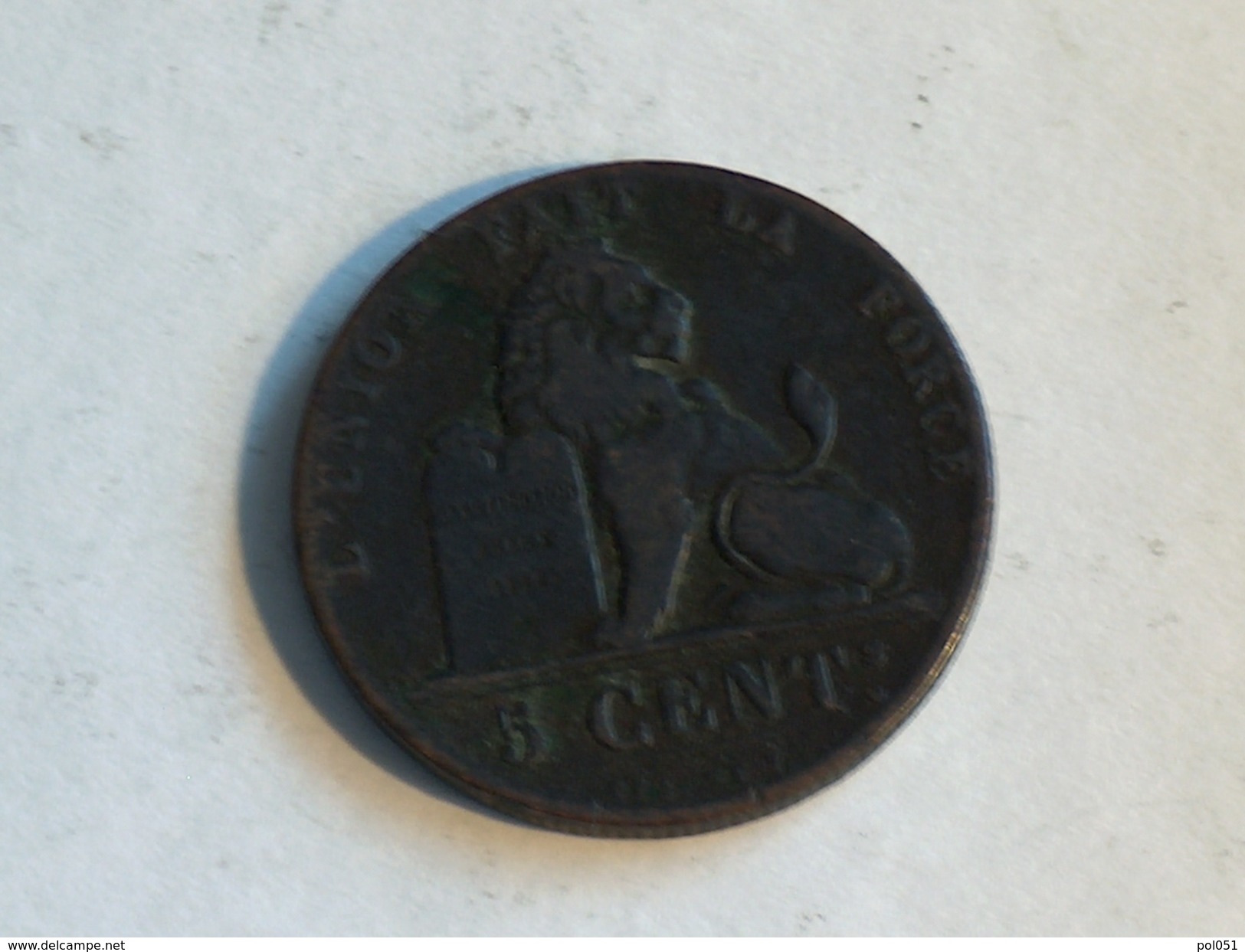 Belgique 5 Cent 1851 Centimes - 5 Centimes