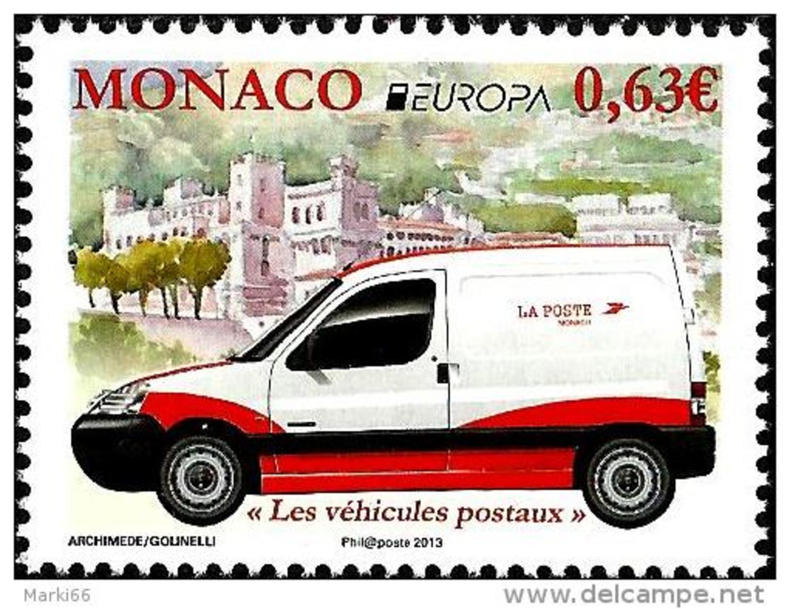 Monaco - 2013 - Europa CEPT - Postal Vehicles - Mint Stamp - Sonstige & Ohne Zuordnung