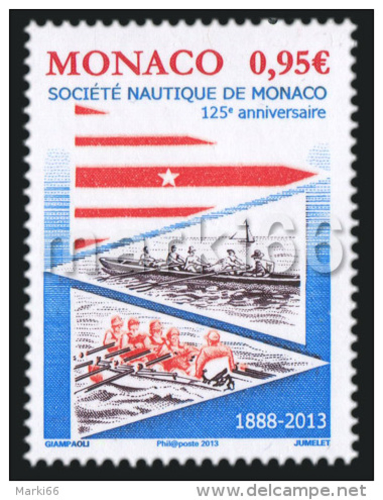 Monaco - 2013 - 125th Anniversary Of Monaco Nautical Society - Mint Stamp - Altri & Non Classificati