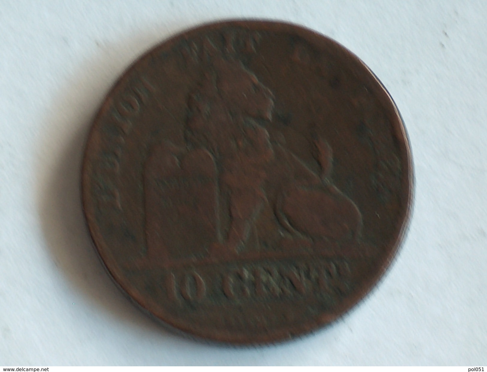 Belgique 10 Cent 1847 Centimes - 10 Cents