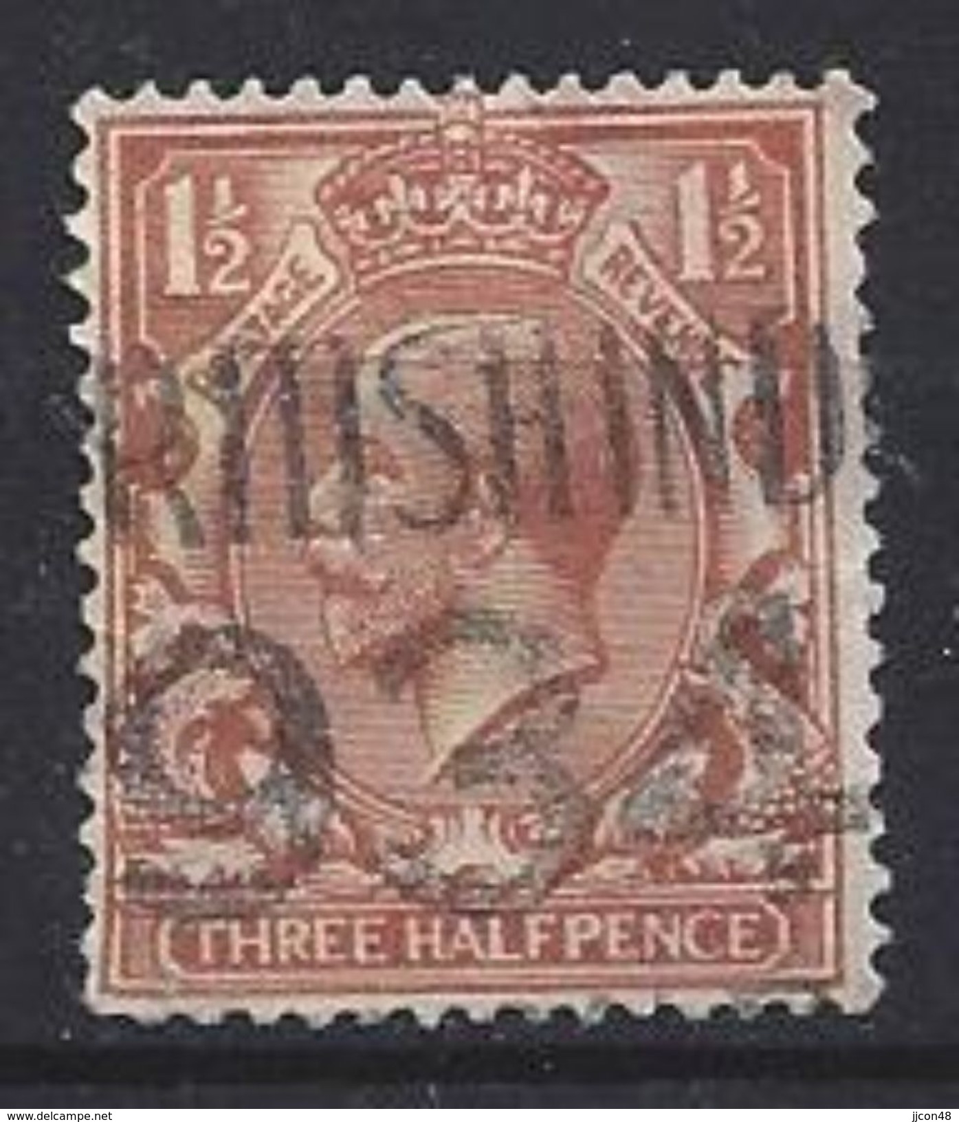 GB 1924-26  KGV  1.1/2d (o) SG.420 (wmk 111) Block Cypher - Used Stamps
