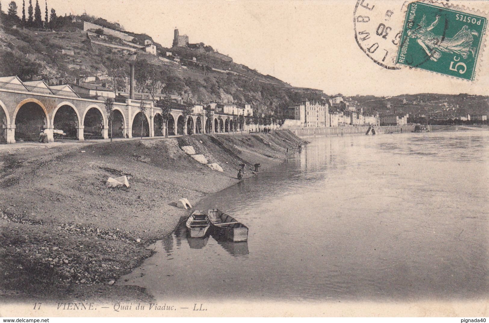 Cp , 38 , VIENNE , Quai Du Viaduc - Vienne