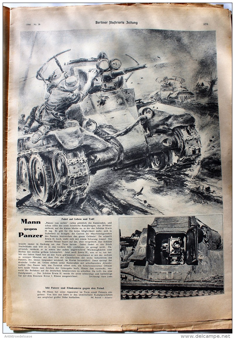 Berliner Illustrierte Zeitung 1941 Nr.38 Afrikas Sonne Brät Spiegeleier - Deutsch