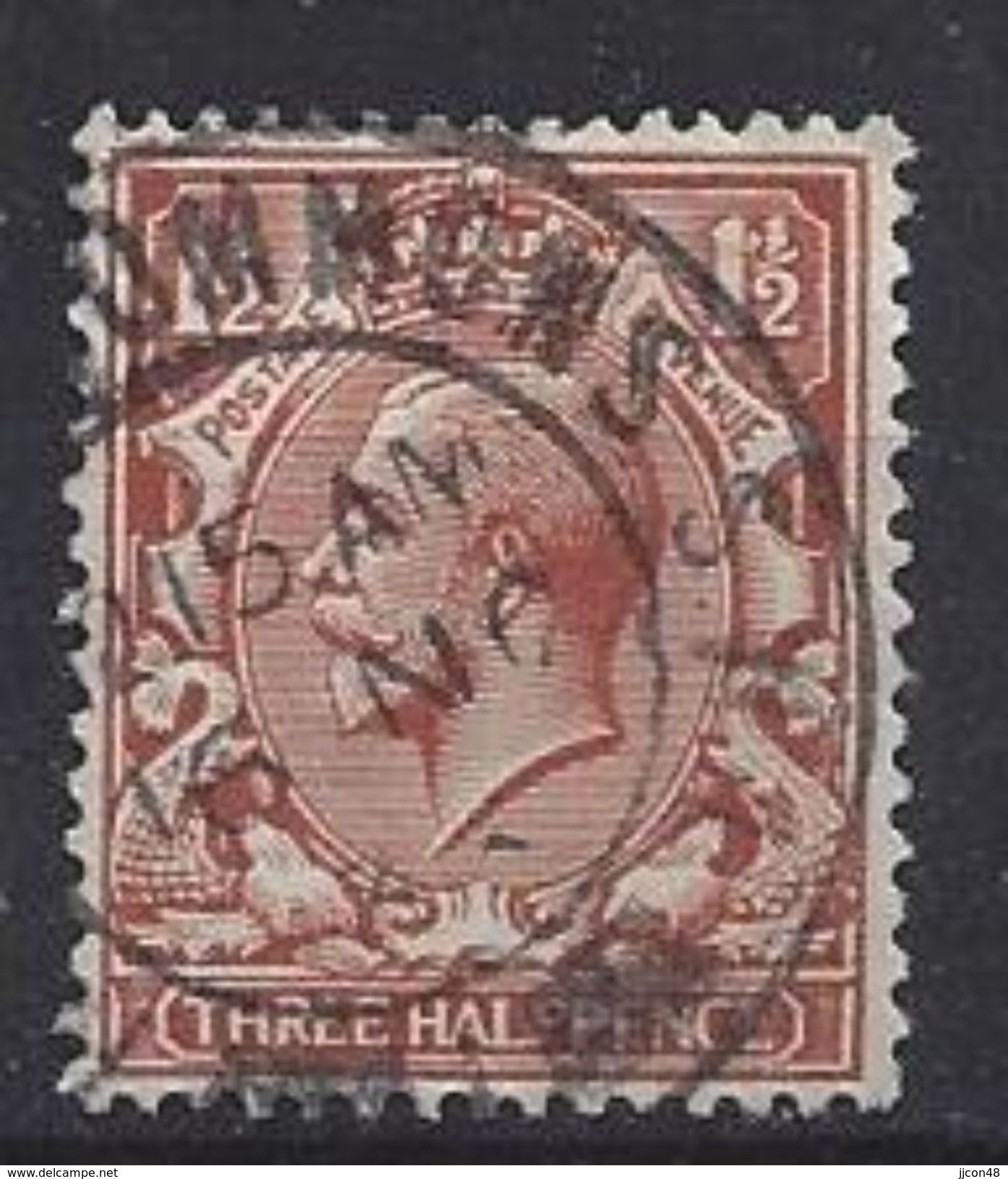 GB 1924-26  KGV  1.1/2d (o) SG.420 (wmk 111) Block Cypher - Used Stamps