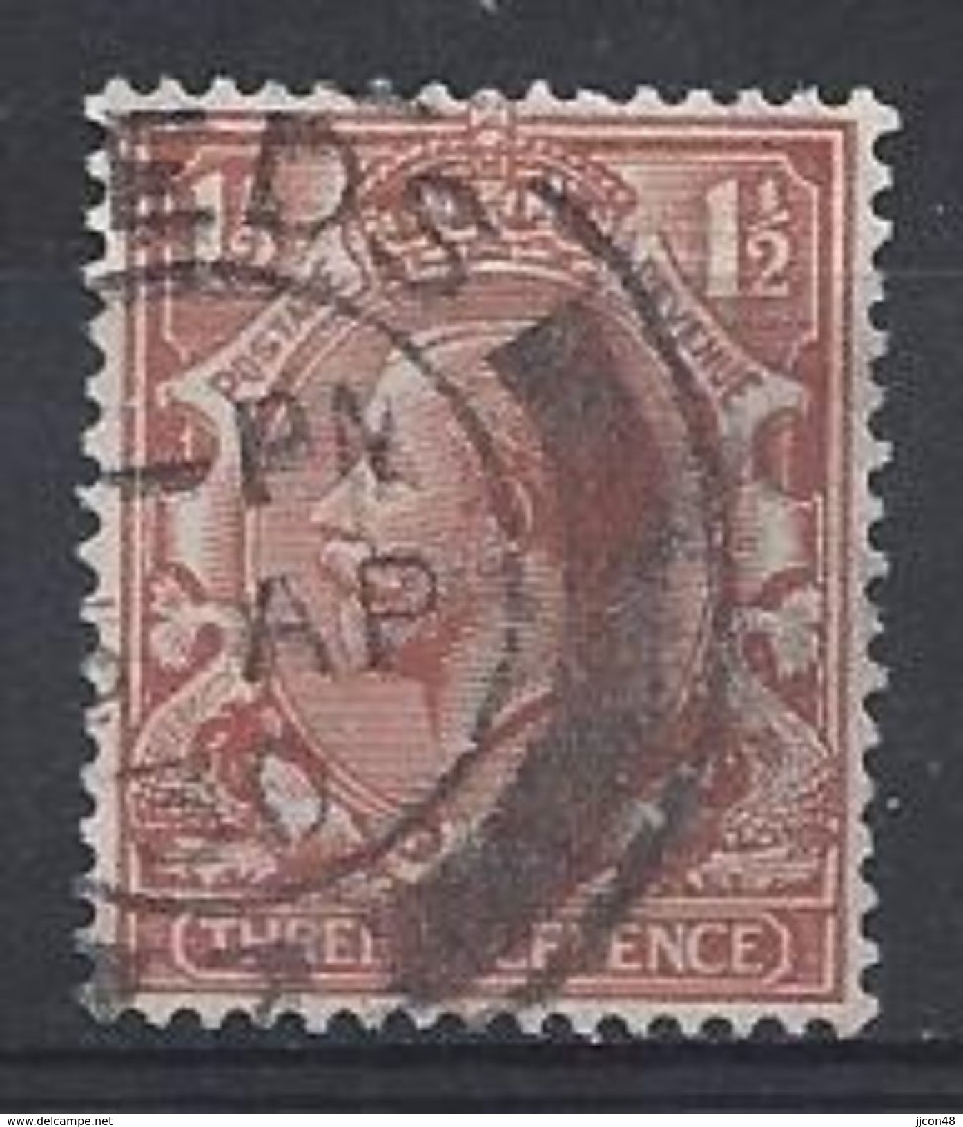 GB 1924-26  KGV  1.1/2d (o) SG.420 (wmk 111) Block Cypher - Used Stamps