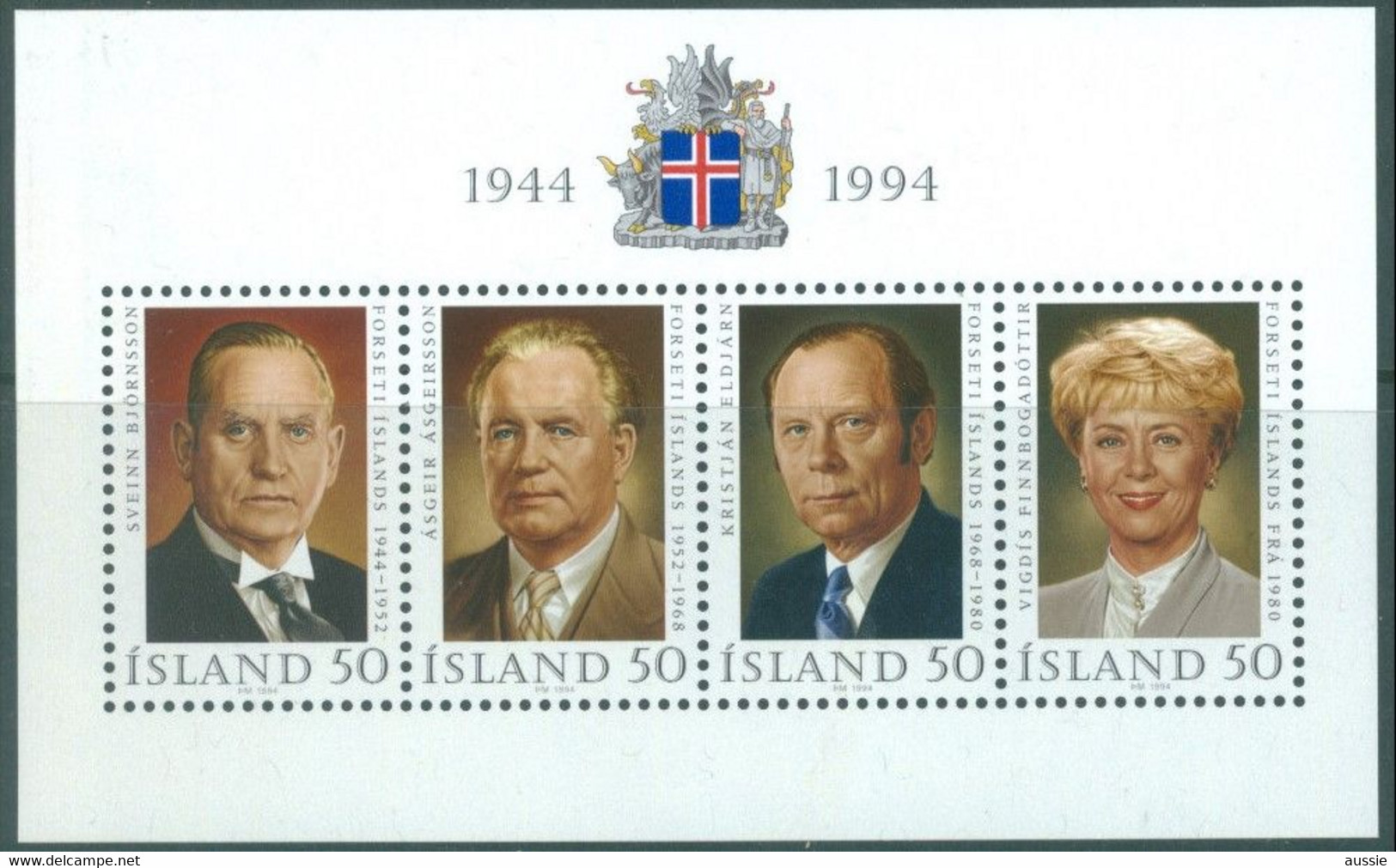 Islande Iceland Ijsland 1994 Yvertn° Bloc 16 *** MNH Cote 8 Euro - Blokken & Velletjes