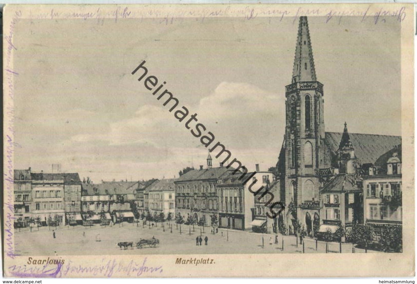 Saarlouis - Marktplatz - Briefstempel - Kreis Saarlouis