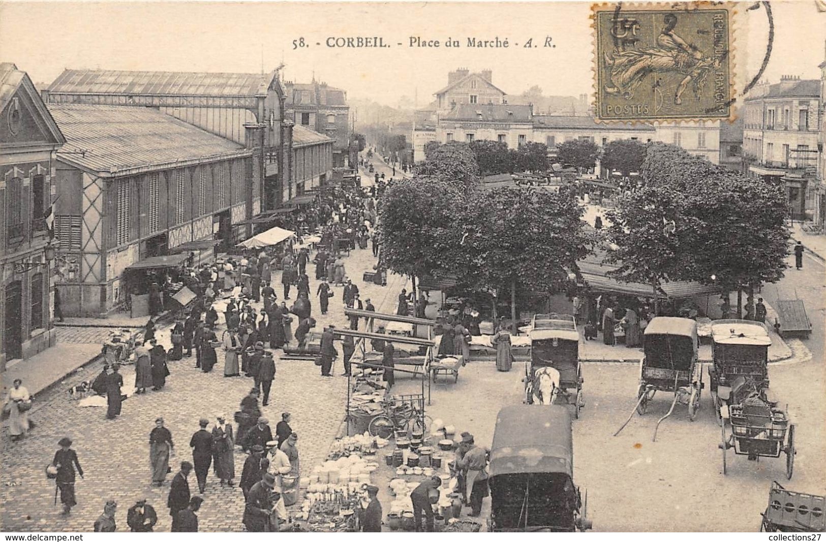 91-CORBEIL- PLACE DU MARCHE - Corbeil Essonnes