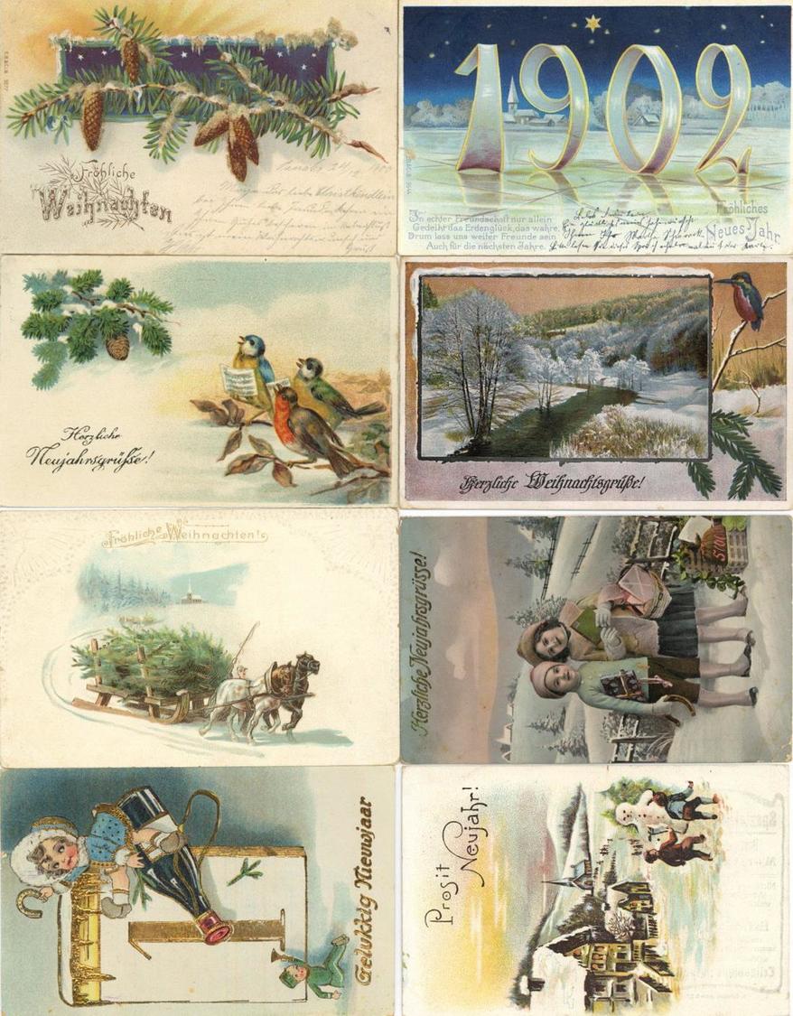 Weihnachten / Neujahr Partie Von über 100 Ansichtskarten I-II Noel Bonne Annee - Autres & Non Classés