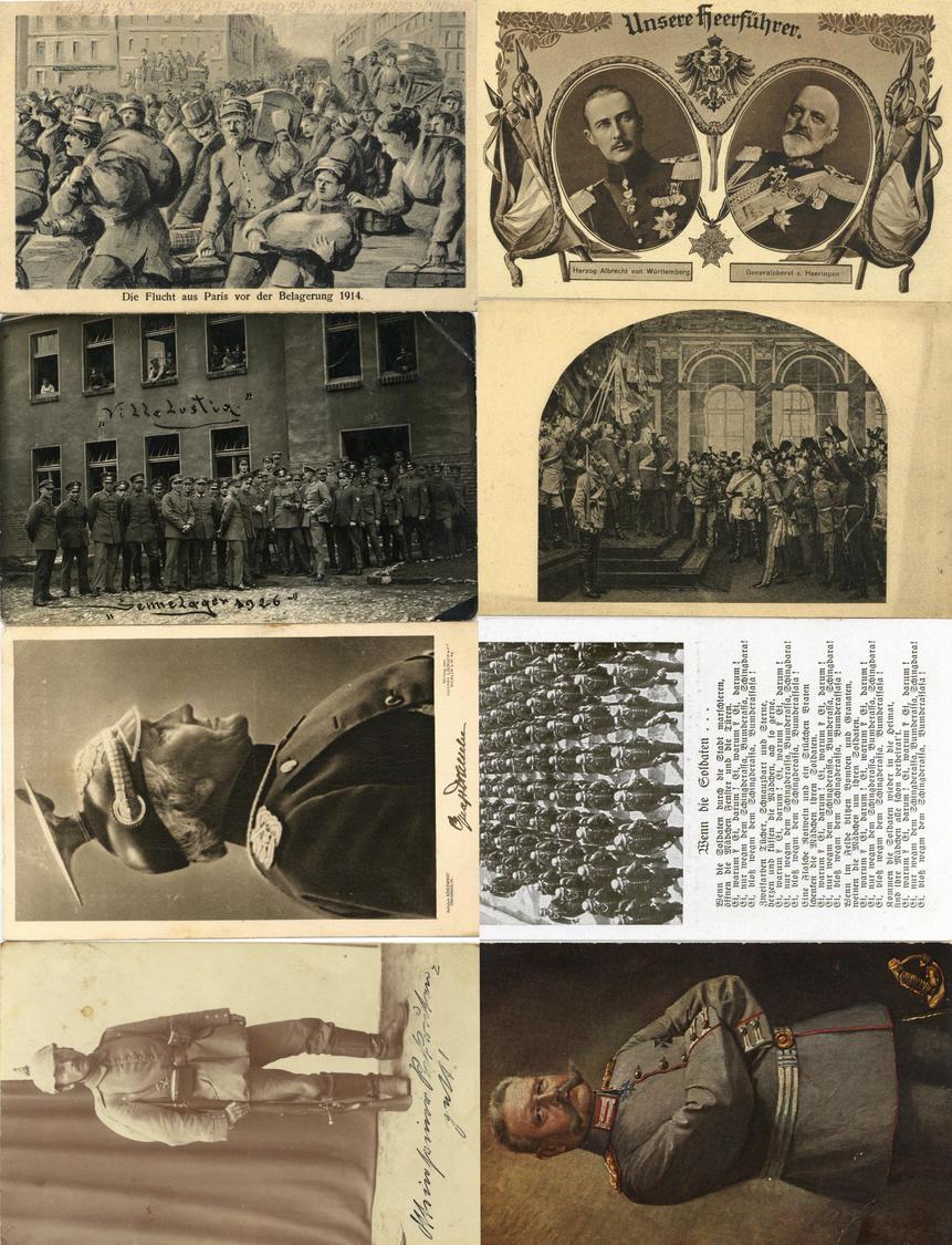 WK I Partie Mit über 50 Ansichtskarten I-II - Oorlog 1914-18