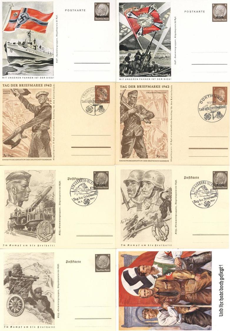 WK II Partie Von Circa 170 Ansichtskarten Und GS I-II - Oorlog 1939-45