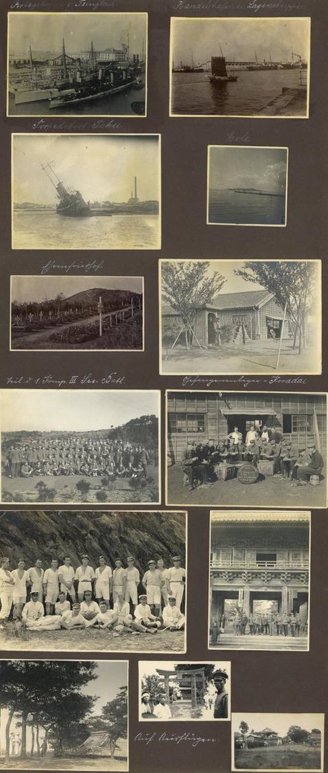 Kolonien Kiautschou LagerKurume U. Umgebung Album Mit Ca. 160 Fotos Viel Soldaten Und Lagerszenen Dazu Ein Bildband U. E - Zonder Classificatie