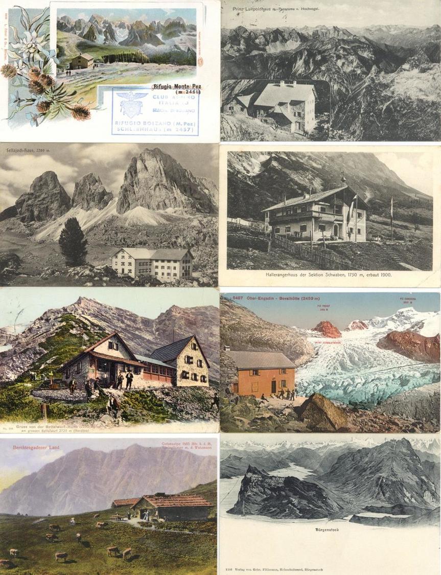 Berge Und Berghütten Partie Mit Circa 70 Ansichtskarten I-II - Andere & Zonder Classificatie