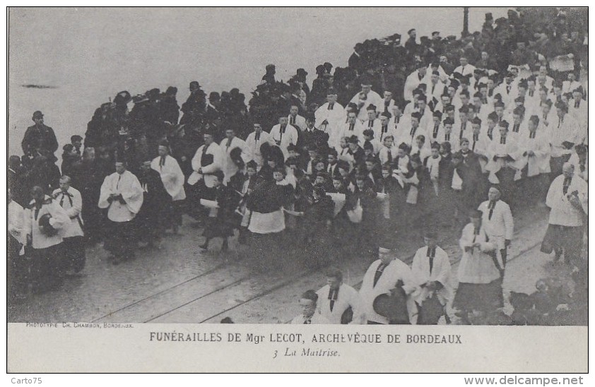 Evènements - Funérailles - Religion - Monseigneur Lecot Bordeaux - Chorale Enfants - Funerales