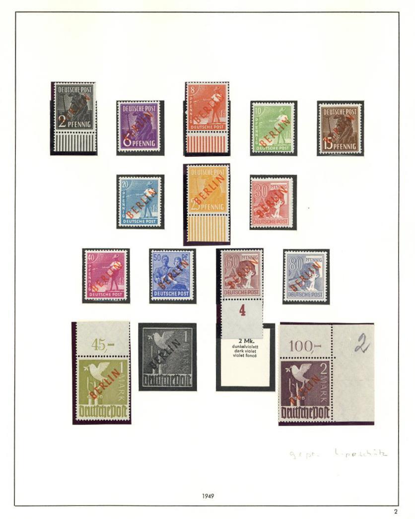 Berlin, 1948-83, Meist Saubere Postfrische Sammlung Im Safe-Vordruckbinder, U.a. Schwarz-, Rotaufdruck, Block 1, Gepr. L - Verzamelingen (zonder Album)