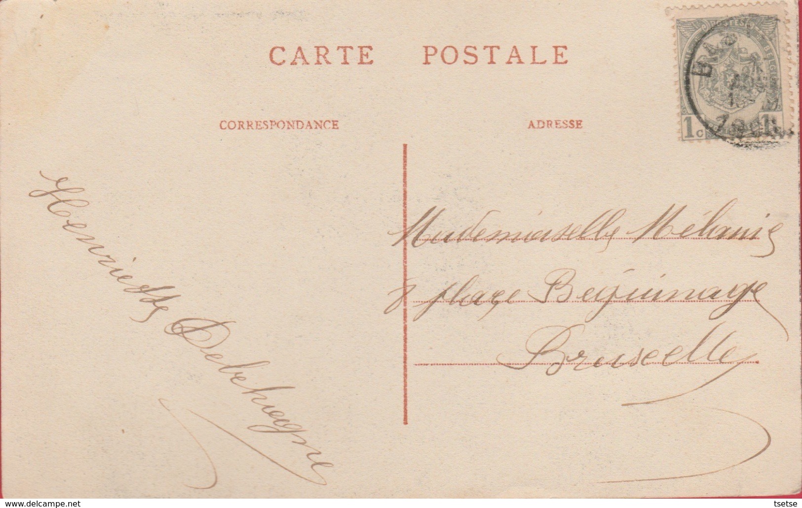 Bastogne - La Poste - 1908 ( Voir Verso ) - Bastogne