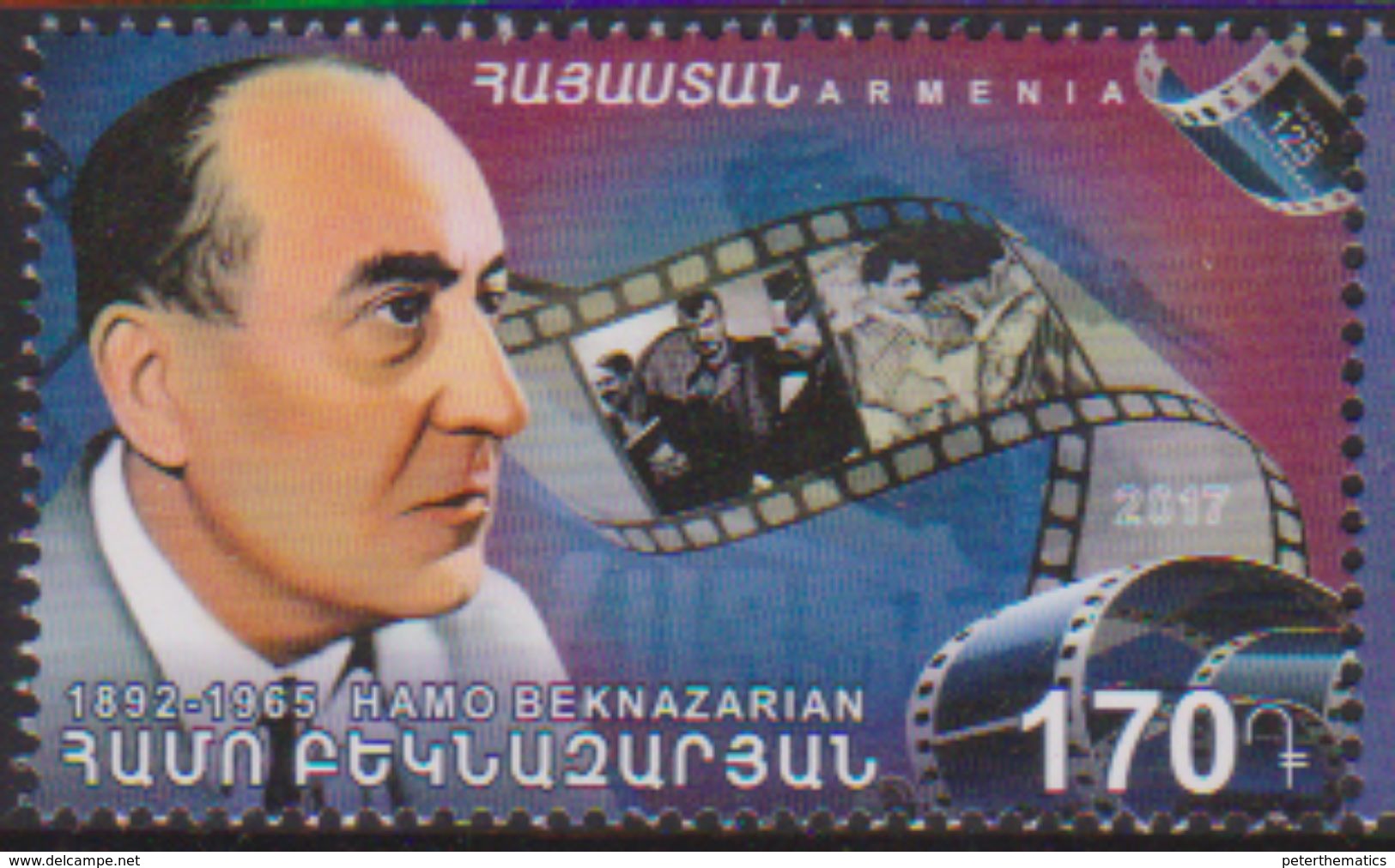 ARMENIA , 2017, MNH, CINEMA, FILM DIRECTORS, HAMO BEKNAZARIAN, 1v - Cinema