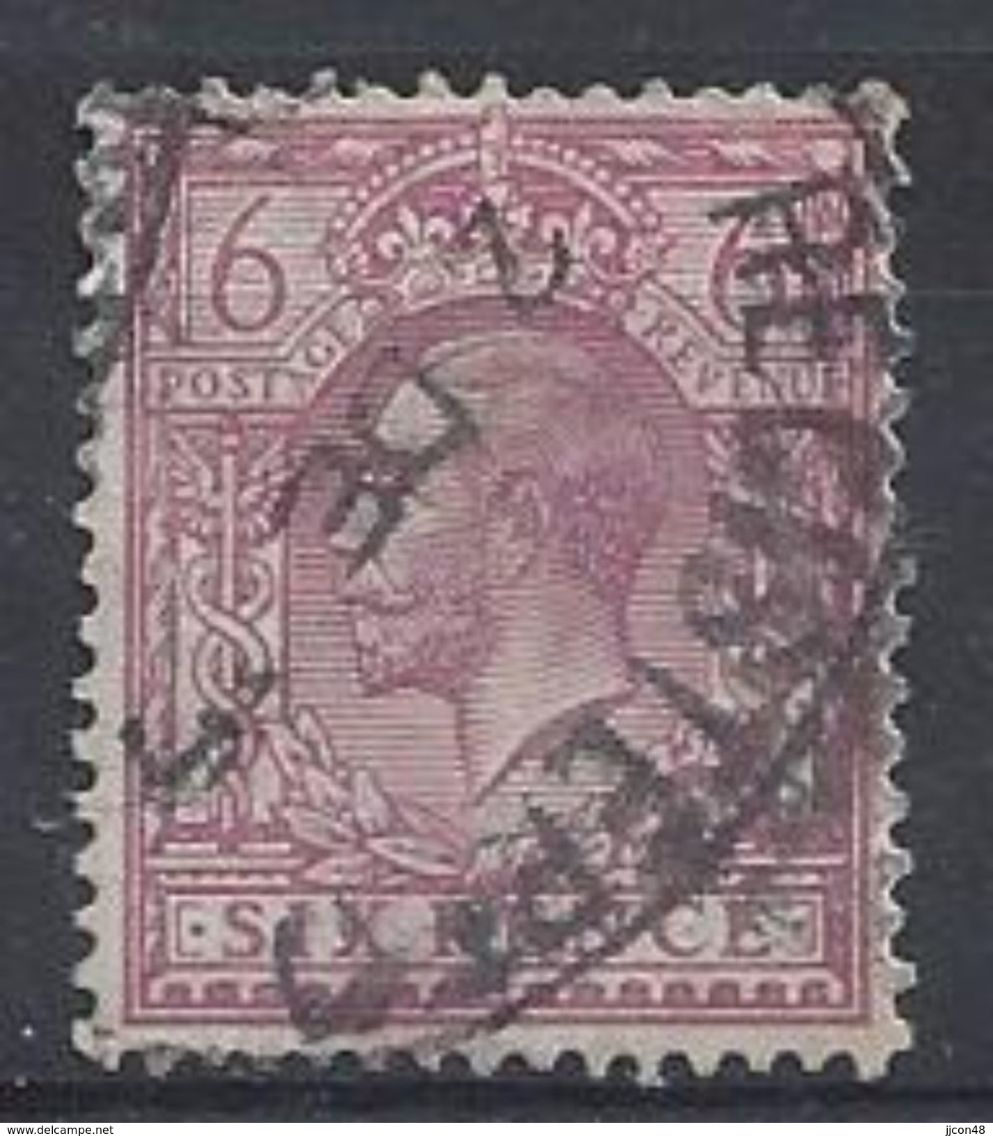 GB 1924-26  KGV  6d (o) SG.426 (wmk 111) Block Cypher - Used Stamps