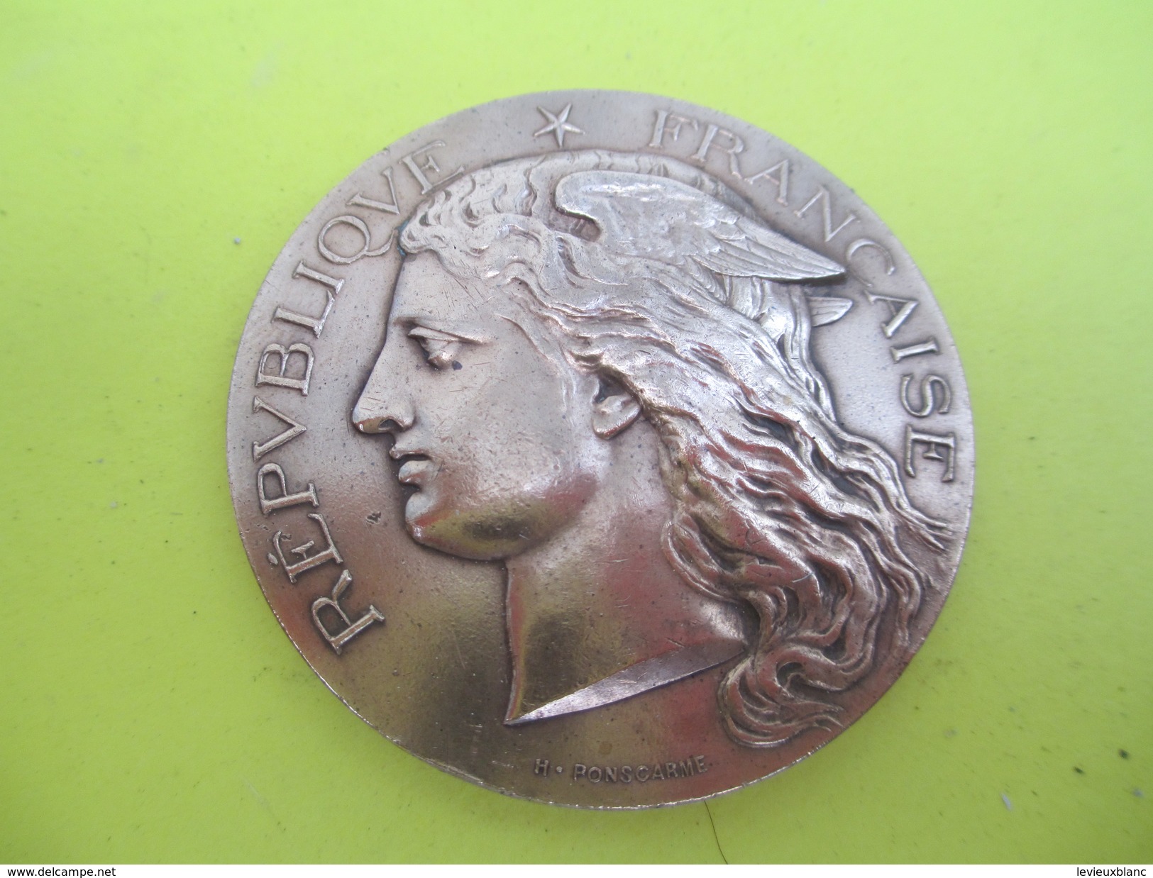 Médaille De Table/RF/Ministére De L'Agriculture/Concours Régional Hippique/CHARTRES/H PONSCARME/Bronze/1896     SPO217 - Equitazione